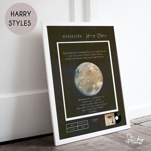 Lamina Imprimible Harry Styles Satellite Harrys House Poster