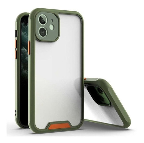 Capa Transparente Protet Camera Para iPhone 11 6.1 Verde