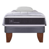 Cama Europea 1 Plaza Cic Ortopedic + Set Textil 