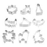 Molde Para Galletas Candy Diy Tools, Acero Inoxidable, 9 Uni