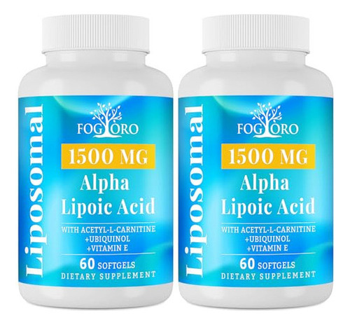 Fogoro Ácido Alfa Lipoico 1500 Mg-suplemento De Ala Liposom