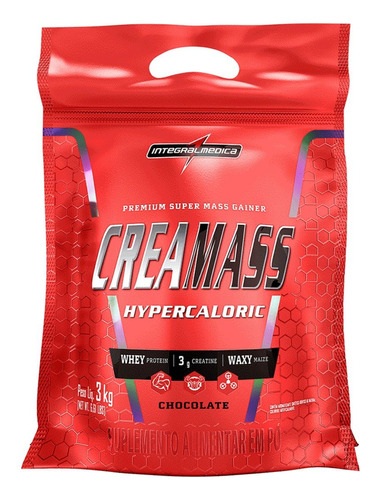 Hipercalórico Creamass 3kg - Integralmedica - Chocolate