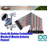 Arduino Cables Dupont Para Protoboard Macho Macho Pack 40 -20cm