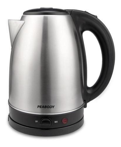 Pava Eléctrica Peabody Pek1708 Inox 1.7l Corte Mate Plateado