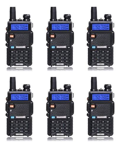 Baofeng Uv-5r - Radio Bidireccional De Doble Banda (6 Unidad