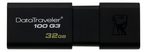 Memoria Usb Kingston Datatraveler 100 G3 Dt100g3 32gb 3.0 Negro