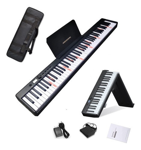 Magicon Bx2 - Piano Electronico Plegable De 88 Teclas, Taman