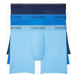 Pack 3 Bóxers Micro Stretch Azul Calvin Klein Hombre