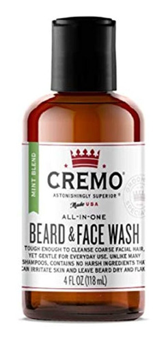 Cremo Mint Blend Lavado De Barba Y Cara, Específicamente Dis