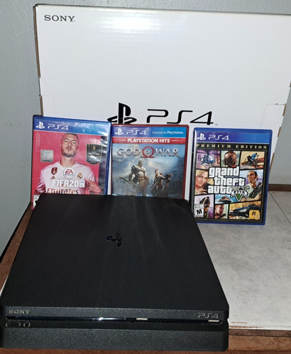 Consola Sony Playstation 4 Slim 1tb + 6 Juegos Físicos