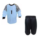 Conjunto  Deportivo ! Buzo Arquero Niño (cel) +short Futbol