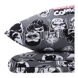 Sábanas Marvel Comics Cama Doble Diseño De La Tela Estampado/gris