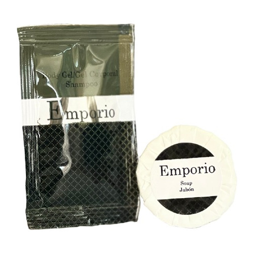 Jabón Y Shampoo Hotelero Emporio Kit Con 50 Pz Cu