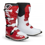 Botas Ufo Obsidian Enduro Motocross Mx Roja - Trapote Racing