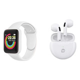 Combo Wollow Smartwatch Drako + Auriculares Nox Pro White