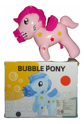 Burbujero Juguete Pony Burbujas 20cm Pilas Inc Longchamps