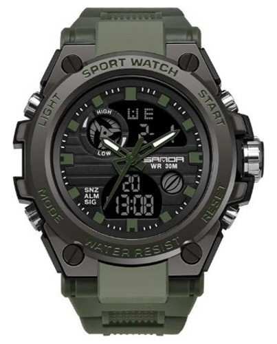 Sanda739 Reloj Militar Casual For Hombre Resistente Al Agua