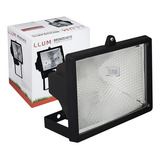 Refletor Preto Para Lâmpada Halógena 500w 118mm Cor Da Luz Branco-quente