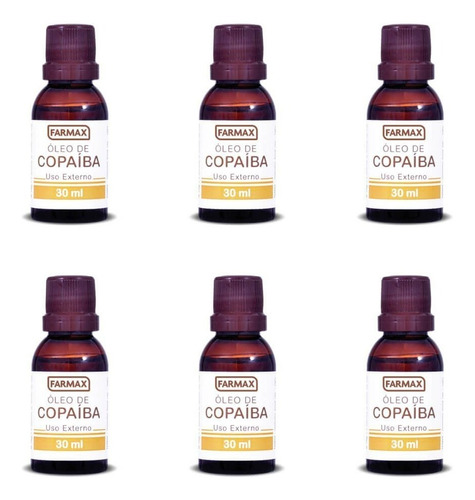 Farmax Óleo De Copaíba 30ml (kit C/06)