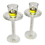 Candelabro Shabath Cristal  2 Brazos No Incluye Vasos