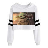 Baby Yoda The Mandalorian - Sudadera Corta (tipo Crop Top)