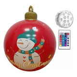 Bola Inflable Decorativa Pvc Navidad Gigante Led 60cm