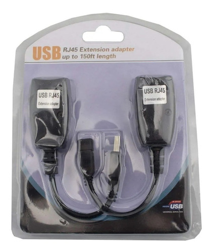 Cabo Usb Adptador Extensor Rj45 Usb Via Cabo De Rede 45m