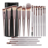 Set Brochas De Maquillaje 18 Piezas Bs-mall - Estuche Negro