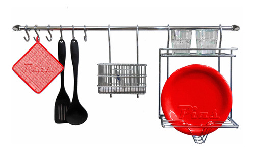 Secaplatos Escurridor Ganchos ! Set Cocina Con Barral 90 Cm!