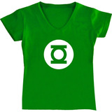 Blusa Linterna Verde Dama Comic Heroe Tv Vc Camiseta Urbanoz