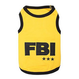 Camiseta Fbi Para Mascotas