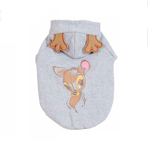 Ropa Abrigo Buzo Perro Mascota Capucha Ciervo Bambi Winter