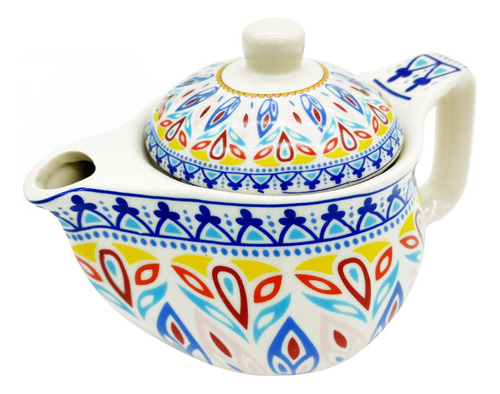 Tetera Porcelana China, 450c.c., Con Infusor, Diseños Varios