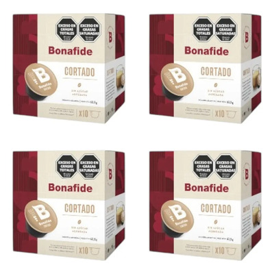 40 Capsulas Cafe Bonafide Tipo Cortado Para Dolce Gusto