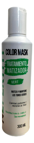 Nefertiti, Matizador Verde + Keratina Sin Parabenos, 300 Ml.