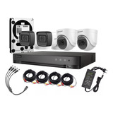 Kit 4 Camaras C/audio 1080p Dvr 4ch 2domo+2bala + 1tb Video 