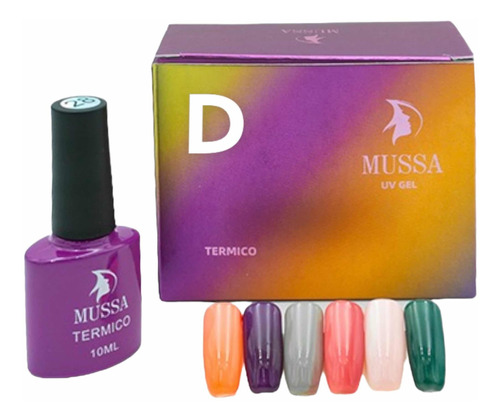 Gama Térmica Gel Uv Para Uñas 6 Piezas 10 Ml - Elegir Gama