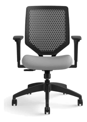 Silla Ejecutiva Solve Respaldo Negro/asiento Gris