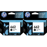 Cartuchos De Tinta Hp 662 Negro Pack X2 Unidades Originales