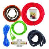 Kit De Cables P/ Amplificador Autogp Hasta 1800 Watt