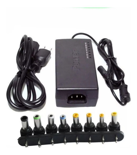 Cargador Universal Laptop Voltaje Variable 8 Puntas 12 - 24v