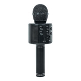 Microfone Karaoke Bluetooth Sem Fio Recarregável - Preto