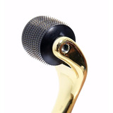 Dermaroller Oro Rodillo Agujas Derma Roller Dorado Deluxe Fd