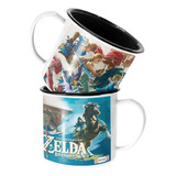 Taza Enlozada Lechera Zelda Breath Of The Wild