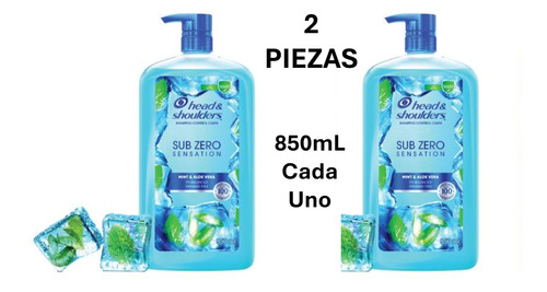 Shampo Head & Shoulders Sub Zero 850ml (2 Pack)