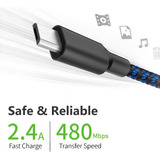 Cable Micro Usb, Paquete De 3 Cables De Carga Android De 9.8