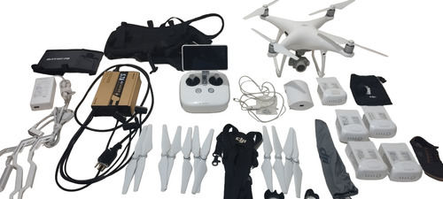 Drone Dji Phantom 4 Pro Plus+5baterias+3jogo Hélice+brindes