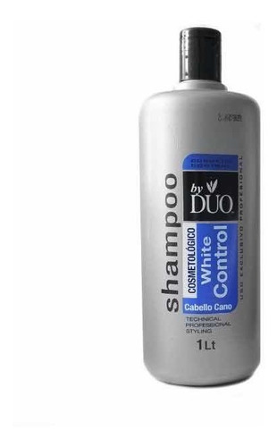 Shampoo Matizador Azul Dúo Litro Para Pelos Amarillos Y Cano