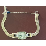 Reloj Vintage Para Dama Con Diamantes Oro 14 Kt