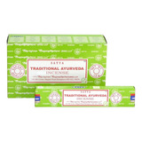 Sahumerios Satya Nag Champa - 12 Unidades Fragancia Tradicional Ayurveda